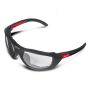 Milwaukee 4932471885 Premium Safety Glasses With Gasket In Soft Carry Case Clear