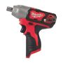 Milwaukee M12 BIW12-0 M12 Sub Compact 1/2" Impact Wrench with Pin Detent Body Only