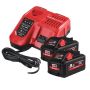 Milwaukee M18 HNRG-802X 18v HIGH OUTPUT Battery & Charger Kit Inc 2x 8.0Ah Batts In Carry Case