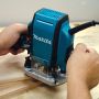 Makita RP0900X 1/4" Plunge Router with Straight Guide & Router Bits in Carry Case