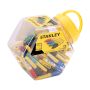Stanley 1-47-329 Mini Fine Tip Marker Pens Mixed Colours x72 Pcs