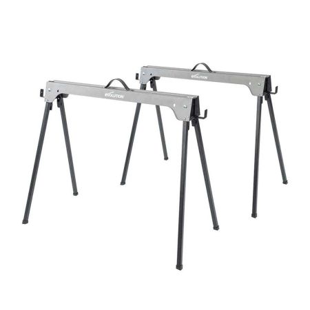 Evolution 005-0003 Metal Saw Horse With Folding Legs Twin Pack