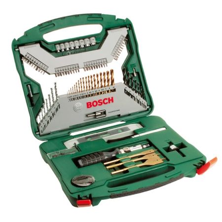 Bosch Titanium 100 Piece X-Line Drill & Screwdriver Bit Set + Accessories 2607019330