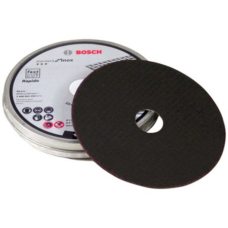 Bosch INOX Metal Cutting Discs 125mm x 1mm x 22.23mm Pack of 10 2608603255