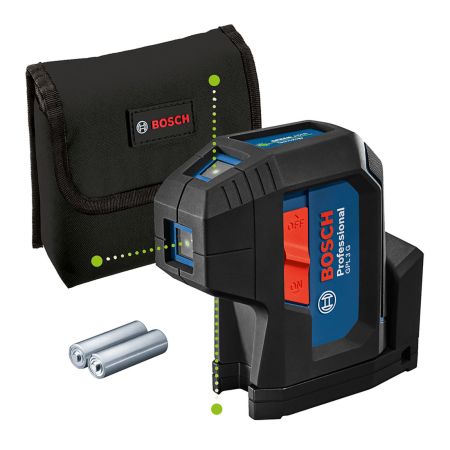Bosch Professional GPL 3 G Green Compact 3-Point Laser Measuring Tool Inc 2x AA Batts