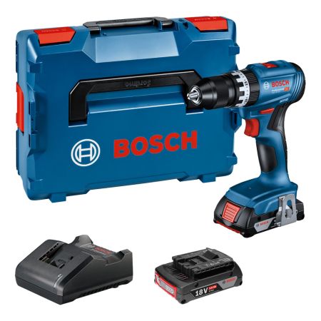 Bosch Professional GSB 18V-45 Brushless Combi Drill Inc 2x 2.0Ah Batts