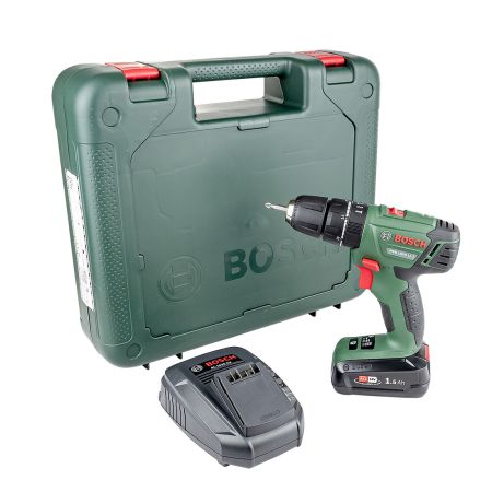 Bosch Green PSB 1800 LI-2 18v Cordless Two-Speed Combi Hammer Drill Inc 1x 1.5Ah Battery 06039A3370