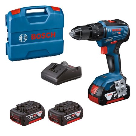 Bosch Professional GSB 18V-55 Brushless Combi Drill Inc 3x 3.0Ah Batts 0615990M5X