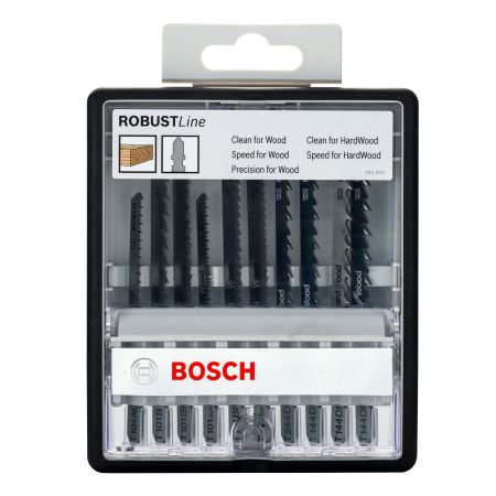 Bosch 10 Piece Robust Line Jigsaw Blade Set 2607010540