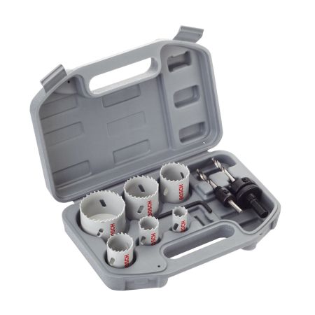 Bosch HSS Bi-Metal Holesaw Set for Electricians x9 Pcs 2608580804