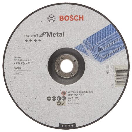 Bosch Metal Grinding Disc with Depressed Centre 230mm 2608600228