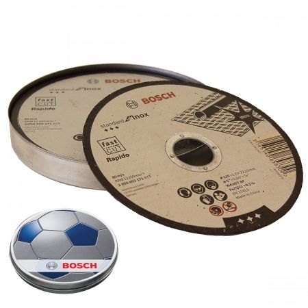 Bosch INOX Metal Cutting Discs 125 x 1.0 x 22.23mm Pack of 10 2608601259