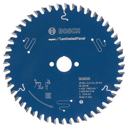 Bosch Expert Circular Saw Blade for Laminated Panel 165mm x 20mm x 2.6mm x 48T