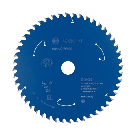 Bosch Expert for Wood Circular Saw Blade for Cordless Saws 165x1.5/1x20 T48
