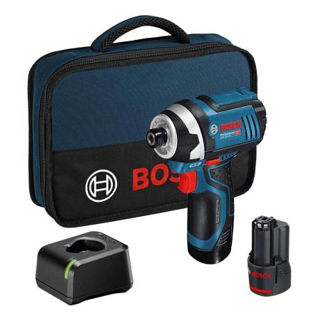 Bosch Professional GDR 12V-105 10.8v / 12v Impact Driver Inc 2x 2.0Ah Batts In Bag