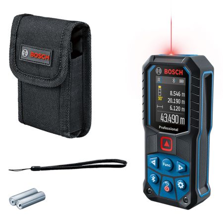 Bosch Professional GLM 50-27 C Red Bluetooth Laser Measuring Tool 50m Inc 2x AA Batts