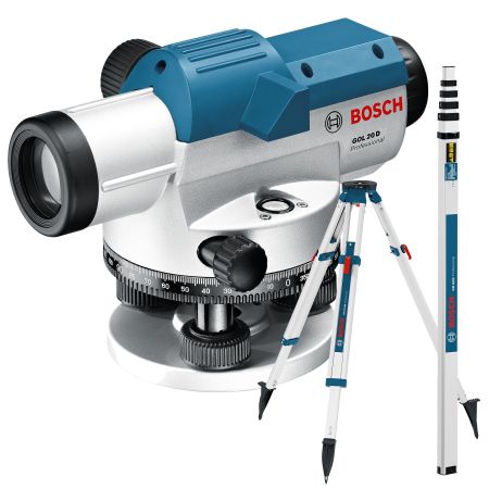 Bosch Professional GOL 20 D + BT 160 + GR 500 Optical Level Measuring Tool Set