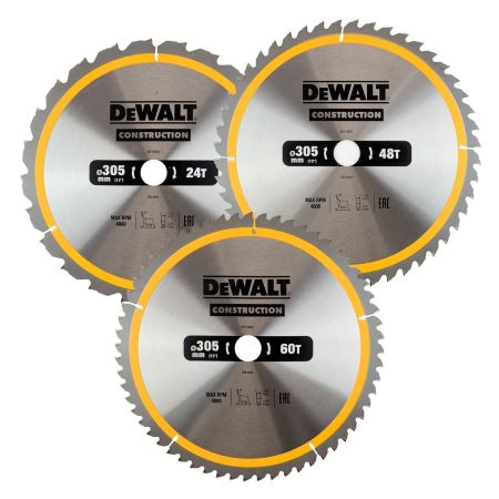DeWalt DT1964-QZ Circular Saw Blades Construction 305mm x 30mm 3 Pack