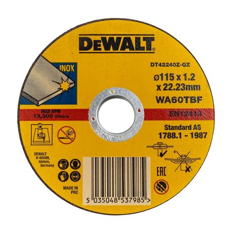 DeWalt DT42335TZ-QZ INOX 115mm Metal Cutting Discs x10 Pack