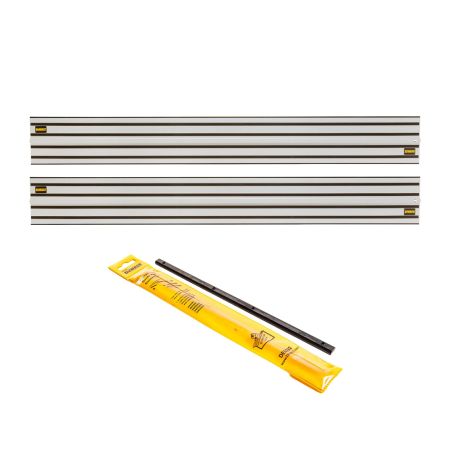 DeWalt DWS5022X2 1.5m Guide Rail Tracksaw Track Twin Pack With Joining Bar