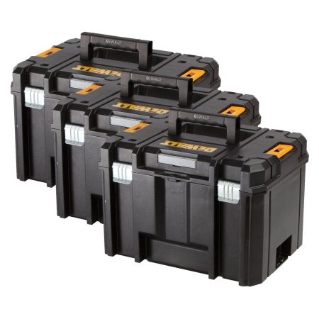 DeWalt DWST1-71195 TSTAK VI Deep Tool Storage Box (No Tote Tray) Triple Pack