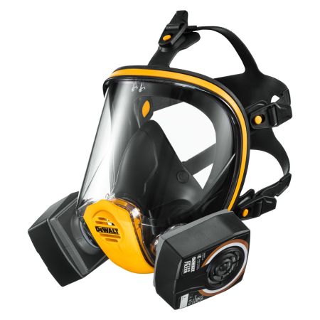 DeWalt DXIR1FFMLA2P3 Reusable Full Face Mask Respirator With A2P3 Filters (Large)