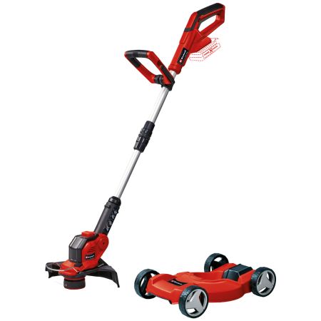 Einhell GE-CT 18/28 Li TC-Solo 18v Power X-Change Cordless 28cm Lawn Strimmer Body Only Inc Trimmer Cart