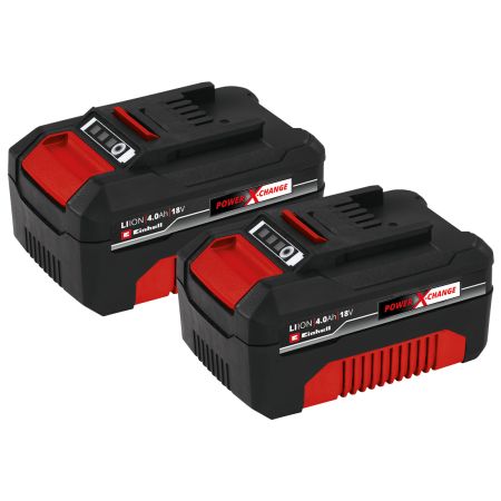 Einhell 4511489 18v Power X-Change PXC-Twin Pack Inc 2x 4.0Ah Batteries