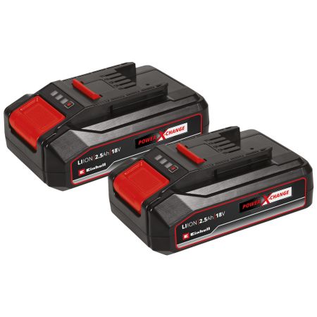 Einhell 4511524 Power X-Change Battery Twin Pack Inc 2x 2.5Ah Batteries