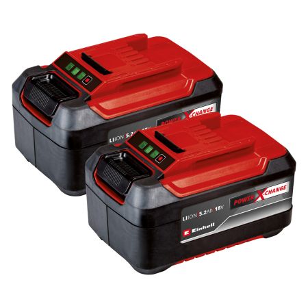 Einhell 4511526 Power X-Change PXC-Twin Pack Inc 2x 18v 5.2Ah Batteries