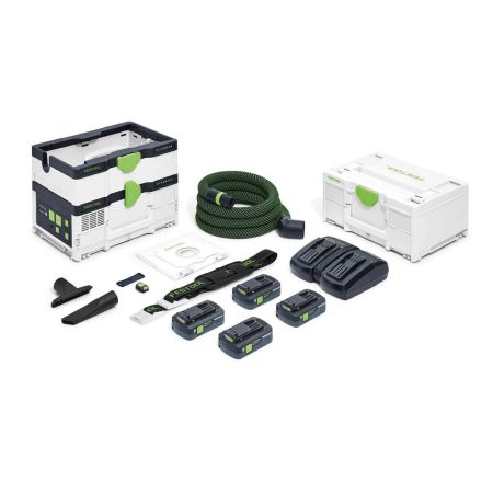 Festool 576945 CLEANTEC Twin 18v Cordless 36v Mobile Dust Extractor CTLC SYS HPC 4,0 I-Plus
