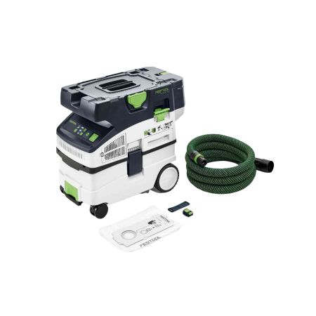 Festool 577066 CLEANTEC Twin 18v Mobile Dust Extractor CTLC MIDI I-Basic Body Only