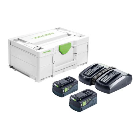 Festool 577708 Energy Set SYS 18v Inc 2x 5.0Ah Batts, TCL 6 DUO In Carry Case