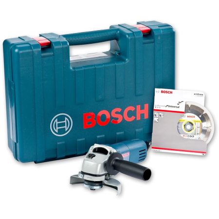 Bosch Professional GWS 850 C 115mm / 4.5" Angle Grinder Inc Diamond Blade & Carry Case