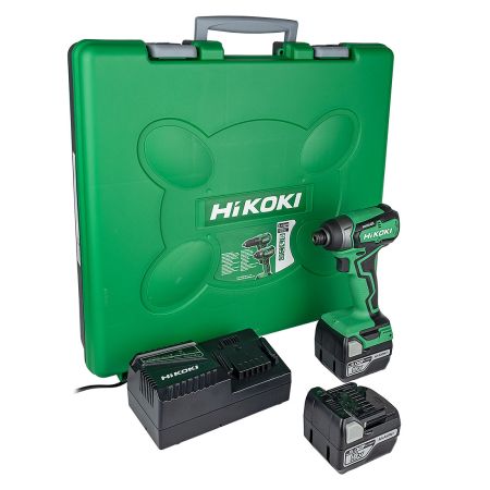 HiKOKI WH18DDX2 18v Cordless Brushless Impact Driver Inc 2x 5.0Ah Batteries