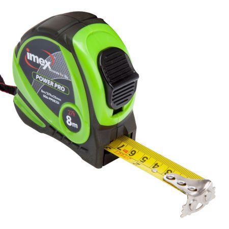 Imex PP0825I Power-Pro Metric / Imperial Double Sided Tape Measure 8m