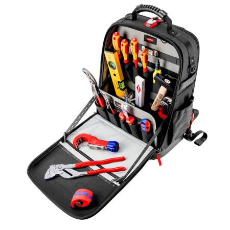 KNIPEX 00 21 50 S Tool Modular X18 Plumbers Backpack Set x17 Pcs