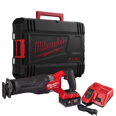 Milwaukee M18 FUEL M18FSZ-501X Sawzall 18v Brushless Reciprocating Saw Inc 1x 5.0Ah Battery