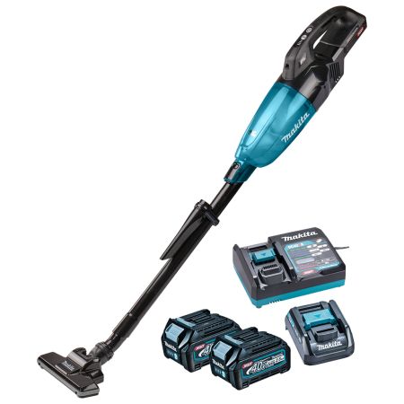 Makita CL001GD225 40v Max XGT Cordless Brushless Vacuum Cleaner Black Inc 2x 2.5Ah Batts