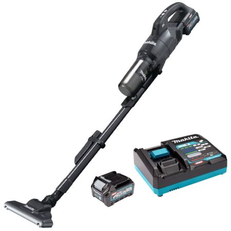 Makita CL003GD202 40v Max XGT Cordless Brushless Vacuum Cleaner Black Inc 2x 2.5Ah Batts