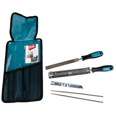 Makita D-72176 4.8mm Chain Blade Sharpening Set In Roll Up Pouch