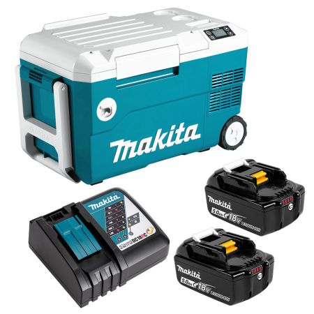 Makita DCW180RTE 18v LXT Cordless Cooler & Warmer Box Inc 2x 5.0Ah Batts