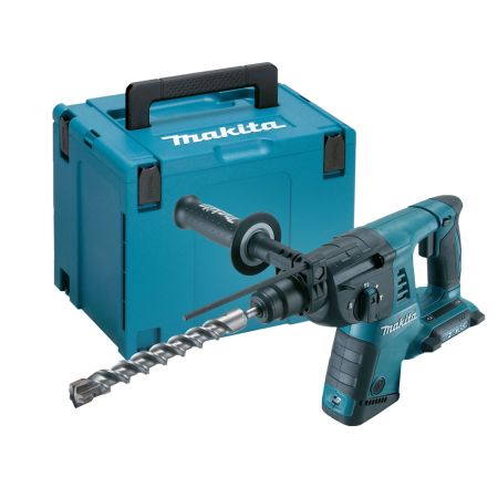 Makita DHR263ZJ Twin 18v SDS+ Rotary Hammer Body Only In Makpac Carry Case