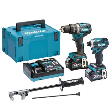 Makita DK0172G202 40v Max XGT Twin Kit HP002G Combi + TD001G Impact Driver Inc 2x 2.5Ah Batts In Carry Case