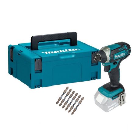 Makita DTD152Z 18v LXT Cordless Impact Driver Body Only In Makpac Carry Case Inc 6x E-06292 Impact Bits
