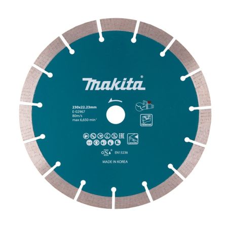 Makita E-02967 230 x 22.23mm Segmented Diamond Wheel For DCE090