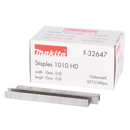 Makita F-32647 10mm x 10mm Crown Staples For DST221 x5040 Pcs
