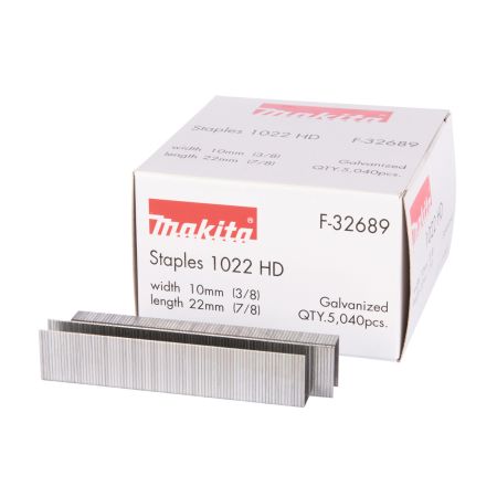Makita F-32689 10mm x 22mm Crown Staples For DST221 x5040 Pcs
