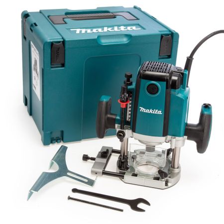 Makita RP1803J 1/2" 1650W Plunge Router In Makpac Carry Case