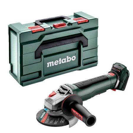 Metabo WPB 18 LT BL 11-125 Quick Angle Grinder 125mm Body Only In MetaBOX 165 L